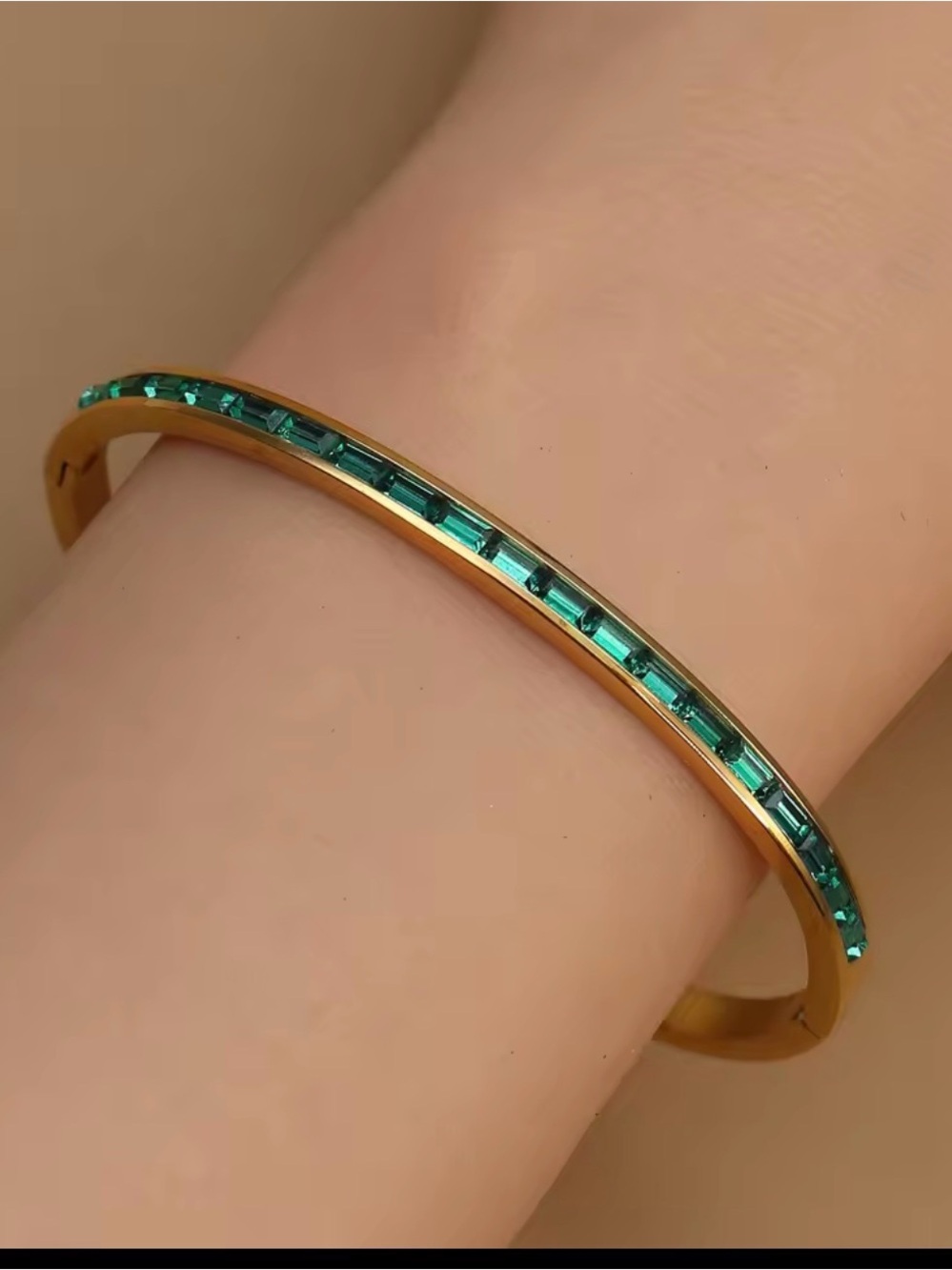 18k gold plated stainless steel Bracelet 2 pieces
